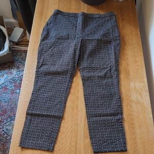 New Look Black Patterned Chinos